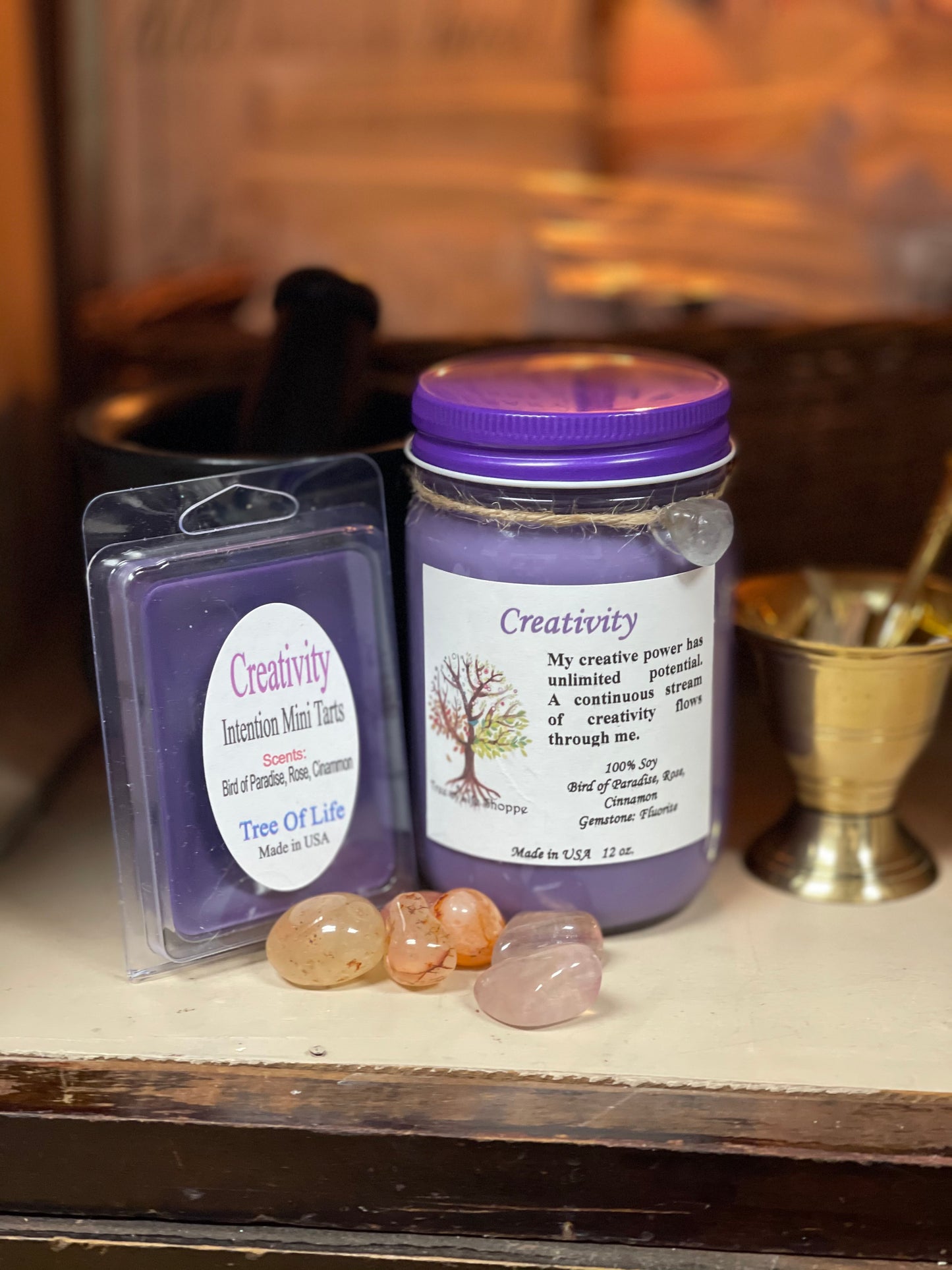 Soy Intention Jar Candles - Tree Of Life Shoppe