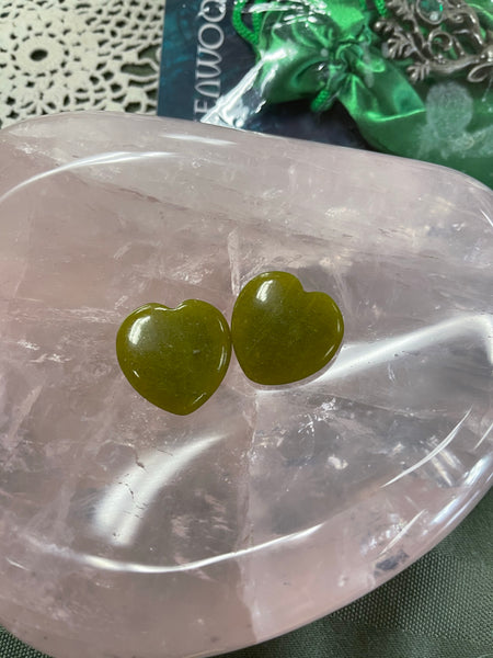 Pocket Gemstone Hand Carved Hearts 25-30mm - Tree Of Life Shoppe
