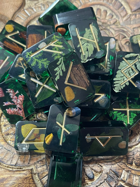 Handcrafted Resin Runes