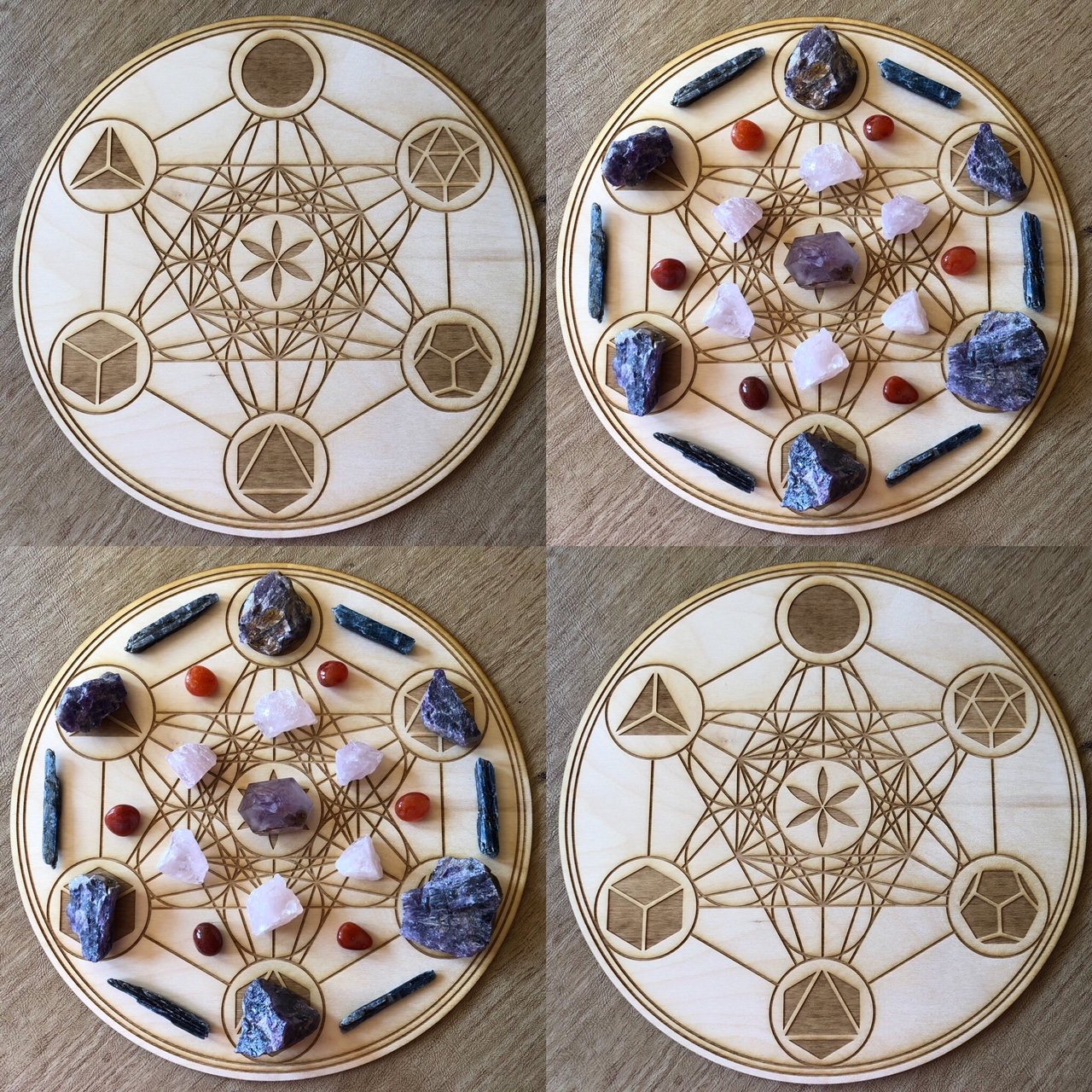 Metatron’s Cube - Platonic Solids Crystal Grid / Altar Tile - Tree Of Life Shoppe