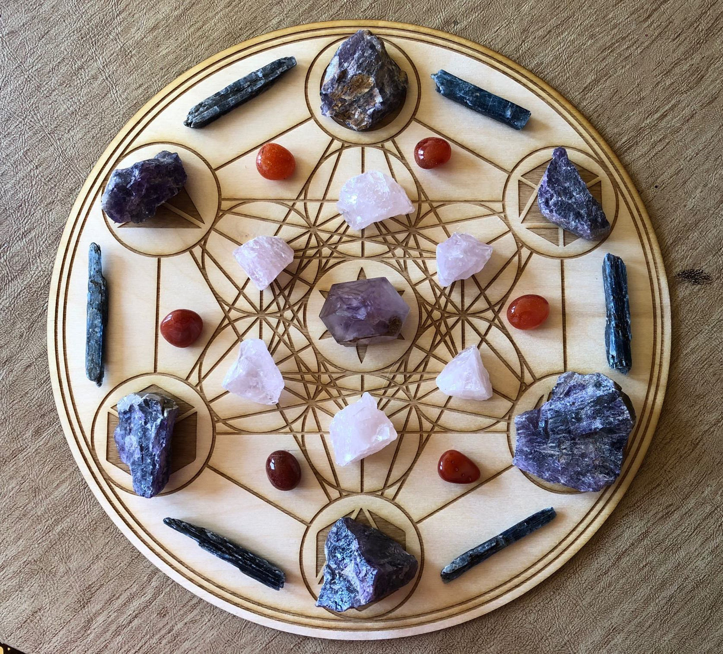 Metatron’s Cube - Platonic Solids Crystal Grid / Altar Tile - Tree Of Life Shoppe