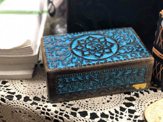 Wooden Hand Craft Painted Storage Boxes - Tree Of Life Shoppe