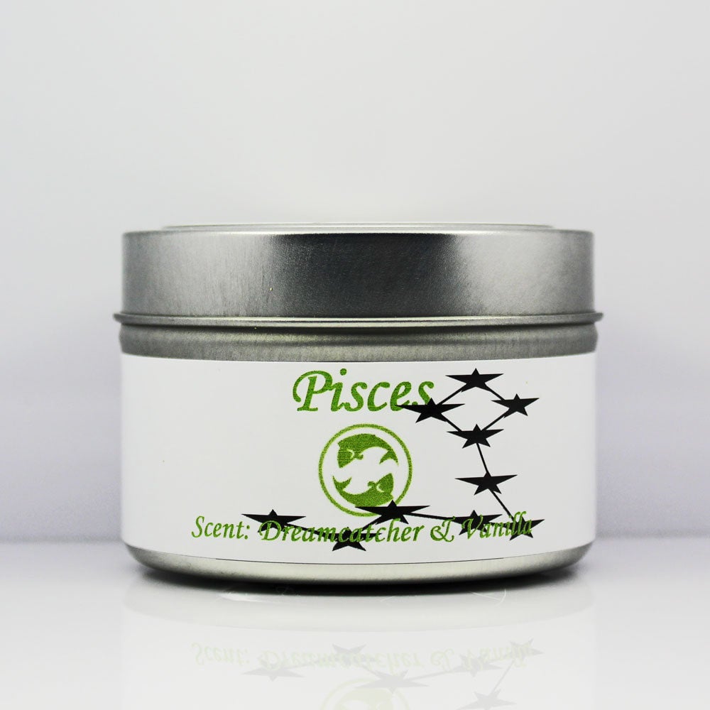 Pisces Astrological Candle Tin 4 oz.