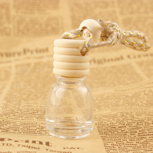 Glass Wish / Spell Bottle with Wood Cap