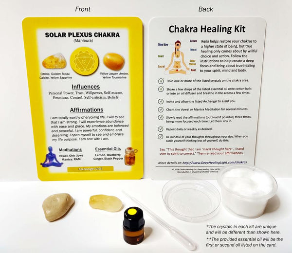 Solar Plexus Chakra Healing Kit - Tree Of Life Shoppe