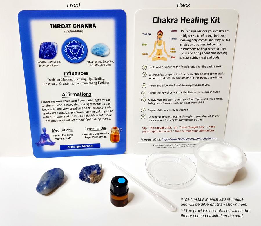 Throat Chakra Healing Kit - Tree Of Life Shoppe