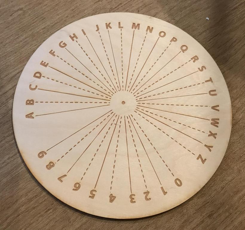 Alpha Numeric Pendulum Board / Crystal Grid - Tree Of Life Shoppe